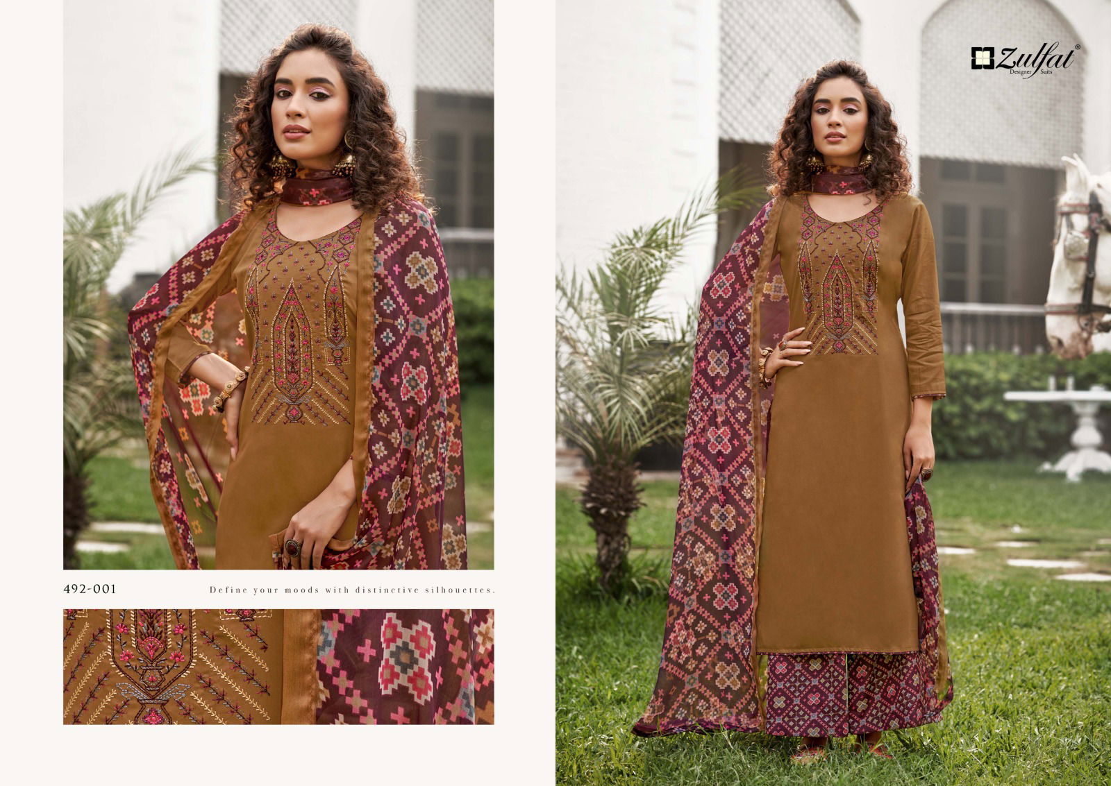 Mandakini 492 By Zulfat 001-010Cotton Dress Material Catalog